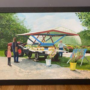 The Fruit Wagon Near Harrow by Donald Waffle