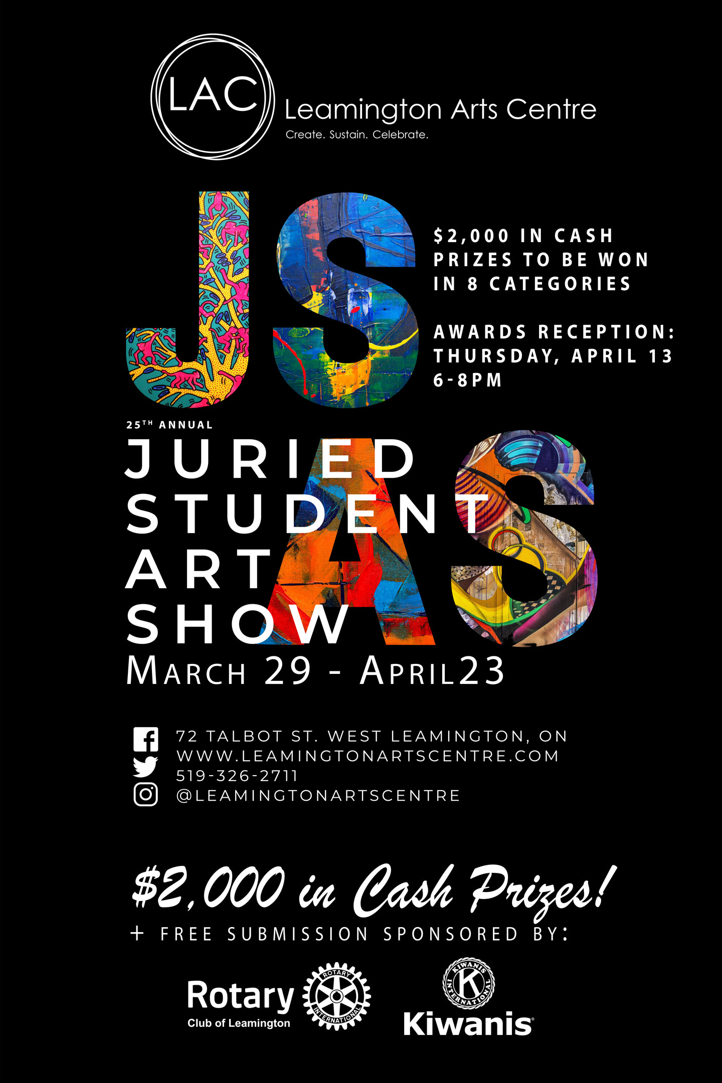 Juried Student Art Show Awards Reception Leamington Arts Centre