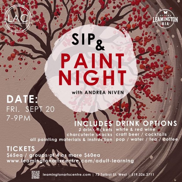 Sip & Paint Night: September 20